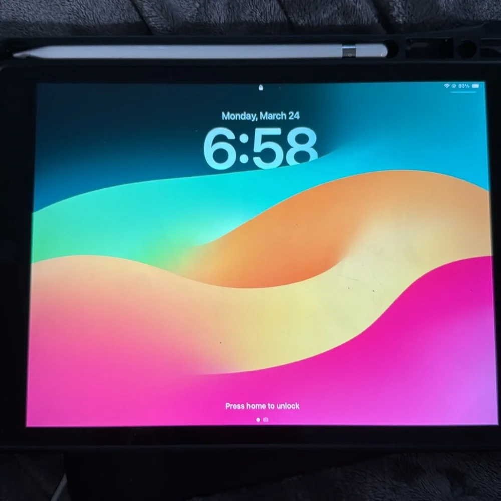 Black Tablet with Stylus